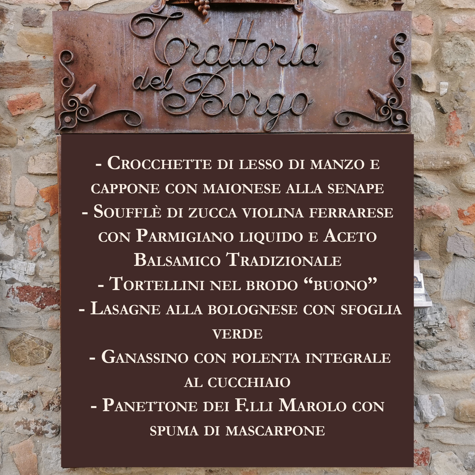 Pranzo Di Natale – Trattoria Del Borgo Monteveglio